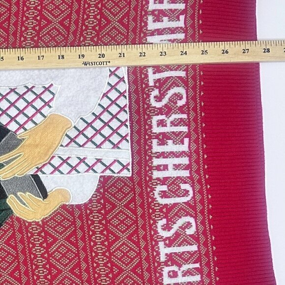 Unisex Ugly Christmas Sweater ERMAHGERD ERTS CHERSTMERS by Alex Stevens - Size M - Picture 15 of 15